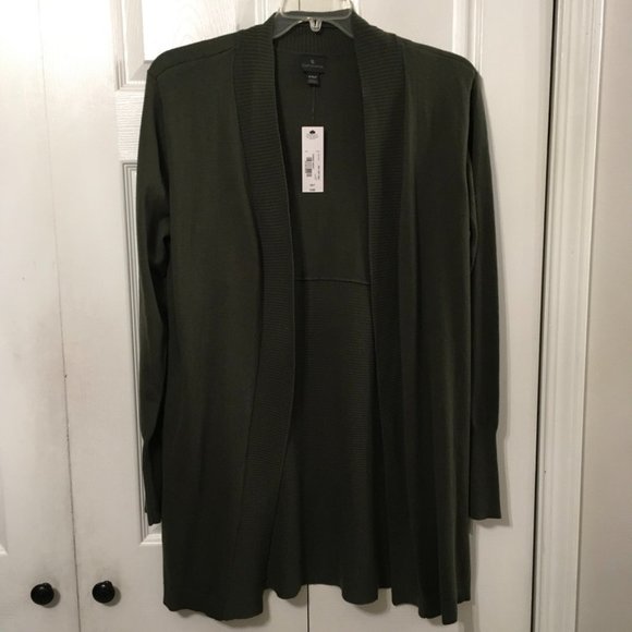 Worthington Sweaters - Worthington Green Open Front Cardigan Sz XXLT